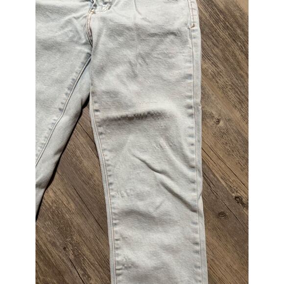 Dear John Stella Super High Rise Cropped Slim Straight Jeans Lake Forest Size 26 - Picture 5 of 12